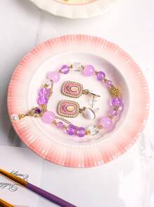 1pc Ring Storage Tray, Creative Jewelry Storage Tray, Jewelry Tray, Ring Necklace Earrings Storage Tray, Cosmetics Storage Tray, Watch Bracelet Storage Tray, Hairpin Lipstick Storage Tray, Girl Gifts