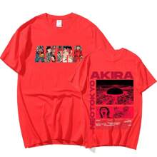Akira Anime Manga T-Shirt - 紫紅色 - 查看 2