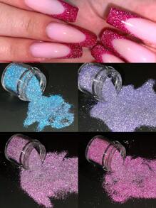 10g Shiny Reflective Diamond Nail Glitter Powder Silver Holographic Micro Drill Dazzling Crystal Gel Polish Manicure Pigment ,Reflective Silver Nail Powder Flash Disco Diamond Chrome Pigment Dipping Powder Nail Glitter Rhinestone Sequins - Multicolor - View 12