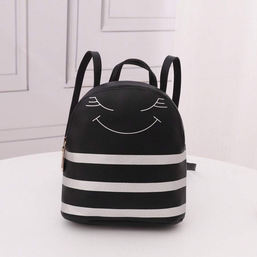 Children's Cute Small Backpack Color Contrast Shoulder Crossbody Bag - Multicolor - View 1