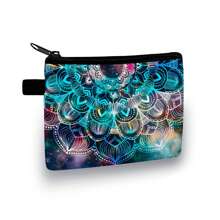 Mandala/Meditation Pocket Wallet Purse Key Pouch Flower Purse Wallet Purse Wallet Mini Wallet Coin Wallet Summer