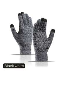 1 双女士秋冬触屏手套，保暖合身，适合情侣佩戴，适合节日、运动、休闲、商务等各种场合 - 彩色 - 查看 3