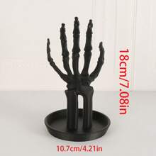 1 pieza Soporte para joyas en forma de mano de demonio gótica - Organizador de joyas de material plástico con ganchos decorativos, decoración de hogar vintage Vuelta al cole