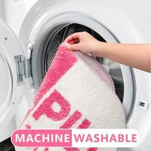 Thảm tắm nhỏ màu hồng vui nhộn dễ thương Thảm phòng tắm trang trí phòng tắm kiểu học sinh Thảm tắm thẩm mỹ Thảm trải sàn chống trượt có thể giặt được Thảm ngoài trời Thảm cửa Trang trí mùa thu Phụ kiện phòng tắm Trang trí lối vào trường học trở lại - Màu Hồng  Dưa hấu - Xem 7