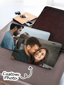 1pc Custom Photo Wallet Card, Personalized Photo Wallet Insert Card, Custom Couple Photo Wallet Card, Personalized Engraved Wallet Card With Picture - Multicolor - View 2