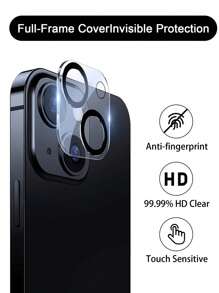 2pcs Tempered Glass Camera Lens Protectors, Scratch-Resistant, Waterproof, Compatible With IPhone 11/12/13/14/15/16 Gift For Birthday, Family, Friends Lens Protector, Phone Accessories Shockproof Anti-Fall Anti-Fall Anti-Fingerprint Full Cover