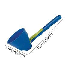 1pc Plastic Open-Close Anti-Spill Scooper, Long Handle For Protein Powder, Milk Powder, Coffee Powder - Multicolor - View 4
