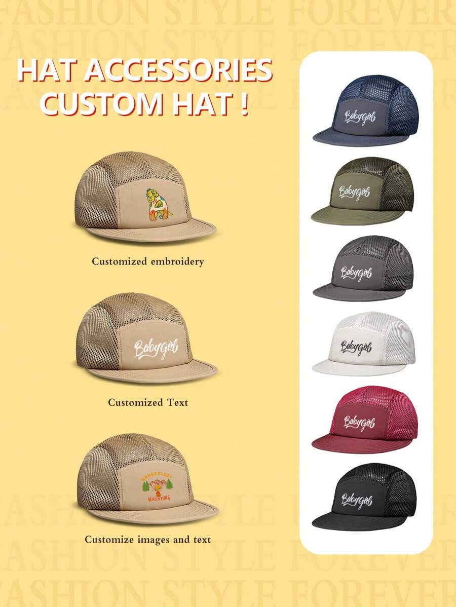 1 Pc Print Hat, Personalized Dad Cap With Print Logo, Bachelorette Party Baseball Hat, Personalized Caps, Sorority Hat, Unisex Baseball Cap, Personalized Hat, Personalized Cap, Men's Hat, Dad Hat, Unisex Ball Cap, Vintage Cap, Team Cap, Bachelorette Party Cap, Birthday Gift, Personalized Baseball Cap - Pattern Customization - View 1