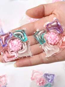 50 Capsules Bags Of Liquid Soap Bags For Washing Clothes With Flower Scent - Colors - View 3