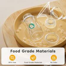 Manual Breast Pump Set With Piston Pump System - Including 150 Ml Bottle And Teat, Plastic, Suitable For Breastfeeding And Milk Storage Accessories For Ages 14+