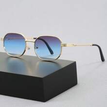 1 par de gafas de moda vintage estilo Y2K cuadradas, gafas de viaje para exteriores y playa, decoración personalizada, gafas de moda estilo street snap