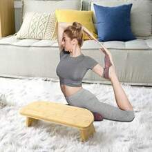1 pièce de banc de méditation pliable portable, banc de yoga en bois, pour le yoga prana, la méditation, la prière