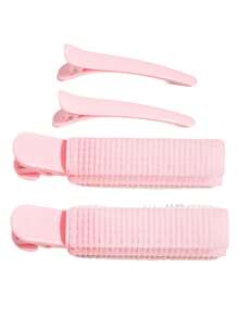 Clips volumizadores para la raíz del cabello, rodillos rizadores naturales de clip, herramientas de peinado para dar volumen al cabello con agarre propio, fáciles de llevar para mujeres y niñas, set de 4 piezas