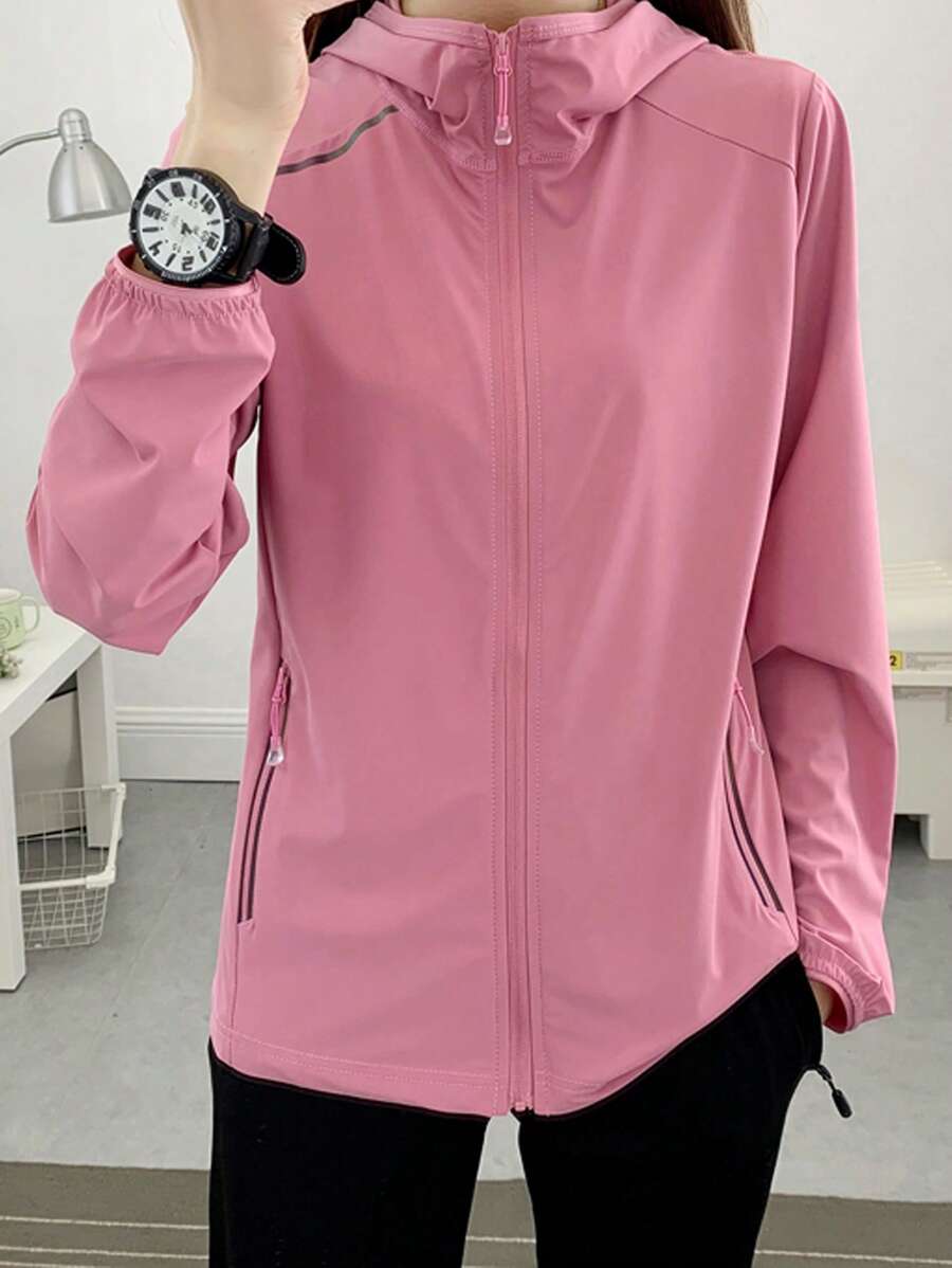 New Spring/Summer Women's Solid Color Lightweight Sun Protection Jacket Sports