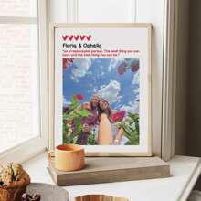 1 件个性化照片打印，灵魂姐妹打印友谊礼物，照片中的肖像，定制爱情照片打印礼物送给男朋友女朋友，新年礼物送给闺蜜妈妈朋友，生日订婚结婚周年纪念无框架，多功能，快干，防水，防霉，可重复使用，装饰性，不锈钢，可爱，舒适，时尚，迷人，高品质，适合女士，厨房，茶室，家居，花园 - 彩色 - 查看 5