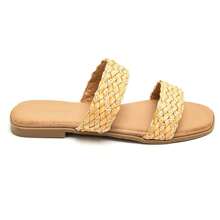 Woven Double-Strap Slide Sandals With Ergonomic Insole - Jeruk - View 2