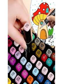 Marcadores Profesionales para Arte y Diseño – Sets de 36 a 168 Colores, Doble Punta para Detalles y Sombreado, Tinta a Base de Alcohol - Set de Marcadores Doble Punta – Hasta 168 Colores con Tinta Permanente, Punta Fina y Punta Biselada, Mezcla Suave y Secado Rápido.