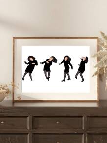 1pc Movie Dance Art Poster: Frameless Wall Decor, Modern Funny Artistic Wall Decor, Office, Bedroom Wall Art, Living Room Wall Decor, Dining Room Wall Decoration, Kitchen Decorative, Study Room, Corridor, Dormitory Decoration, Ideal Gift For Friends, Wall Arts, Wall Decoration, Home Decoration, Room Decoration Canvas Painting ,Posters,Frameless Gifts Birthday Graduation
