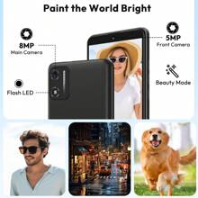 XGODY X32 Android 14 Octa-Core SIM-Free Unlocked Smartphone With 5.5-Inch Display, 2850mAh Battery, 4G Dual SIM, 4(2+2)GB+16GB/128GB Expandable, 8MP+5MP Camera Facial Recognition UK Version - 黑色 - 查看 7