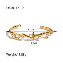 18K Gold Stainless Steel Bracelet For Women New Style Simplicity Subtlety Paper Clip Chain Lightweight Luxury Bracelet Jewelry Daily Wear