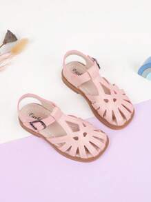 1 Pair Summer New Style Unisex Fashionable Comfortable Casual Slip-On Sandals, Soft Sole Non-Slip Indoor & Outdoor - Pink - View 4