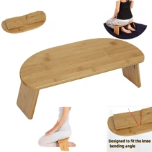 1 pièce de banc de méditation pliable portable, banc de yoga en bois, pour le yoga prana, la méditation, la prière