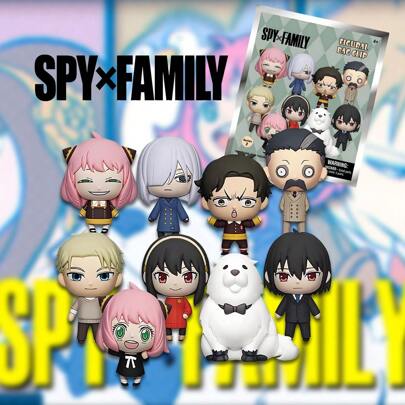Crunchyroll 1Pc Spy X Family Officially Licensed Spy X Family 3D Foam Bag Clip Random One Spy X Family Special Rare Figures Loid Forger Anya Characters Figures Keyring Backpack Charm Keychain Birthday Gifts Festival Party Favors