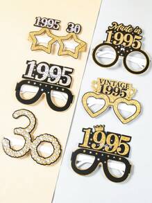 6Pcs Black Golden Birthday Paper Glasses,2025 Limited ,Birthday Element Design Glasses,Happy Birthday Paper Glasses,30th Birthday Party Decor,Birthday Party Supplies,Photo Booth Props,Birthday Party Favors,Birthday Gifts,Birthday Decoration