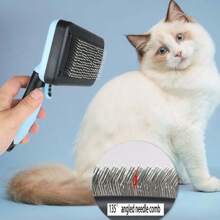Cat/Dog Lover Gift And Dog/Cat Mom Love Pet Grooming Brush, Automatic Shedding Dog Lover And Dog Mom Love Brush, Cat Lover And Cat Mom Love Detangling Brush, Self-Cleaning Fur Remover Brush