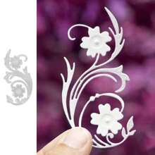 1 件金属切割模具、切割模板、叶形模切，适用于剪贴簿、纸工艺品、打孔模具