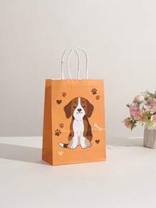 4pcs Dog Candy Bags, Puppy Party Gift Bags With Candy, Dog Birthday Party Decor Supplies, For Mother's Day , Bridesmaid Gifts , Gratuation Gifts , Birthday Gifts,Wedding Gifts