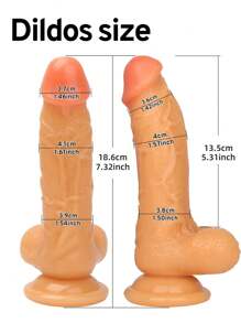 Realistischer, langer, dicker Dildo für Erwachsene als Sexspielzeug für Frauen, riesiger Penisform Dildo, großer Penis Sexspielzeug für Frauen, extra langer und großer Penis Sexartikel für Erwachsene, Analdildo mit Saugnapf zum Handfreien Gebrauch, Butt Plug Analsexspielzeug, Dildo für die Selbstbefriedigung von Erwachsenen