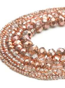 2-10mm Red Brown Glass Cut Surface Crystal Beads Beads-Faceted Loose Spacer Beads - Ideal For DIY Bracelets, Earrings & Jewelry Crafting Accessories, Beads For Bracelets