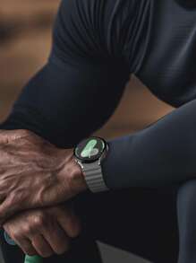 chinbersky Premium Sport Band Compatible With Galaxy Watch 7 (40mm/44mm) - Seamless Soft Silicone Strap Compatible With Watch 6/5/4 FE (40mm/44mm) & Classic Models (42mm/43mm/46mm/47mm) & Pro 45mm - Unisex Design