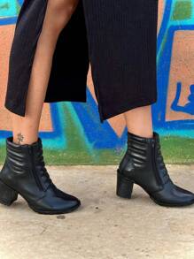 Women Fashion Boots - màu đen - Xem 5