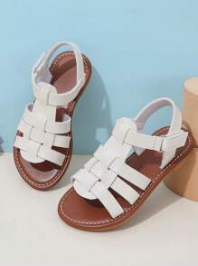 Letnie dziecięce sandały plażowe typu rybak gladiator plecione