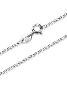 1pc Classic S925 Sterling Silver O-Chain Necklace, Suitable For Women, Versatile Fashion, No Seasonal Limit