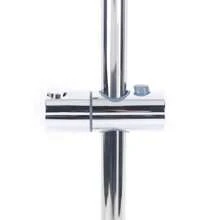 kangten 66cm Adjustable Bathroom Shower Head Holder Riser Rail Bracket Slider Bar, Round Handheld Shower Lift Rod Head Riser Rail Holder Wall Mounted Home Bathroom Decor Summer Back To School - Silver - View 9