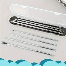 Four-Piece Exquisite Comedone Extractor Set - Practical Beauty And Makeup Tool For Facial Beauty, Acne Removal And Acne Elimination, Blackhead Comedone Extractor.
