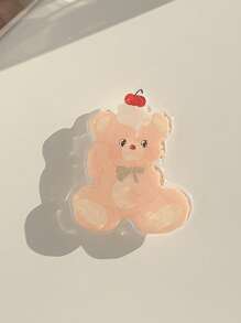 Soporte para teléfono móvil con forma de perro oso Kawaii de GUCADI, expandible y plegable, compatible con estuches de teléfono Apple, Honor, VIVO, OPPO, , Android, regalo para cumpleaños, familia, amigos, agarre de teléfono extensible y retráctil, accesorios para teléfono