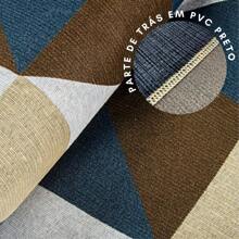 Living Room Bedroom Rug 1.00m X 1.35m Non-Slip - ABSTRACT BROWN - View 4