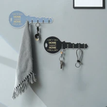 创意钥匙木框壁挂门后墙壁装饰热销房间装饰墙上收纳挂钩