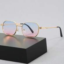 1 par de gafas de moda vintage estilo Y2K cuadradas, gafas de viaje para exteriores y playa, decoración personalizada, gafas de moda estilo street snap