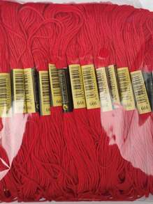 24pcs/Bag Cross Stitch Thread, Thread For Hand Diy, Shoe Pad Embroidery, Darning And Stitching Thread