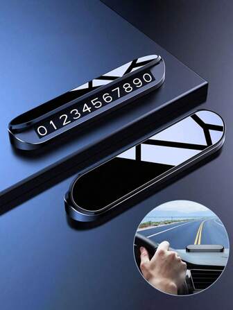 Move Car Telephone Card Temporary Parking Number Plate Car Display Display Move Car Number Artifact, Parking Number Plate,Luminous Car Parking Card,Notification Phone Number Card,Hidden Moving Auto Phone Number Plate,Temporary Stop Sign For Car Decoration Accessories