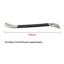 1pc Car Installation Tool For Dismantling Navigation, Sound Insulation, Instrument Panel Foot Pad Trims, Prying Door Panel Drive Stainless Steel Car Trim Removal Tool - Easy Clip Panel & Fastener Pry For Interior Modification, No Battery Needed - Black and White - View 9