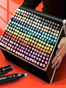 Marcadores Profesionales para Arte y Diseño – Sets de 36 a 168 Colores, Doble Punta para Detalles y Sombreado, Tinta a Base de Alcohol - Set de Marcadores Doble Punta – Hasta 168 Colores con Tinta Permanente, Punta Fina y Punta Biselada, Mezcla Suave y Secado Rápido.