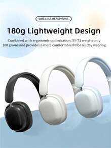 Wireless Bluetooth Headset With A Retractable, Rotating, And Foldable Design For Easy Storage, With A Super Long Battery Life Of 40h. It Features A Detachable Microphone, Lightweight And Comfortable Fabric That Fully Surrounds The Earbuds, Personalized And Fashionable Macaron Color Matching, And Multiple Colors To Choose From. It Is Compatible With Various Devices And Is The Best Choice For Holiday, Birthday, And Gift Giving To Family And Friends