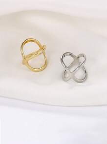 2/3/9pcs X-Shaped Ladies' Circular Shawl Scarf Clip With Knot Buckle Ring Accessory - Multicolor - View 4