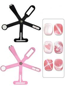 6-In-1 Multifunctional Magnetic Nail Art Tool, Powerful Magnetic Cross-Shaped Nail Polish Gel With Variety Of Cat Eye Patterns, Easy To Use Magnetic Nail Art Tool - Multicolor - View 4